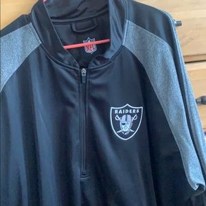 Half zip raiders pullover 5xl wore only few times